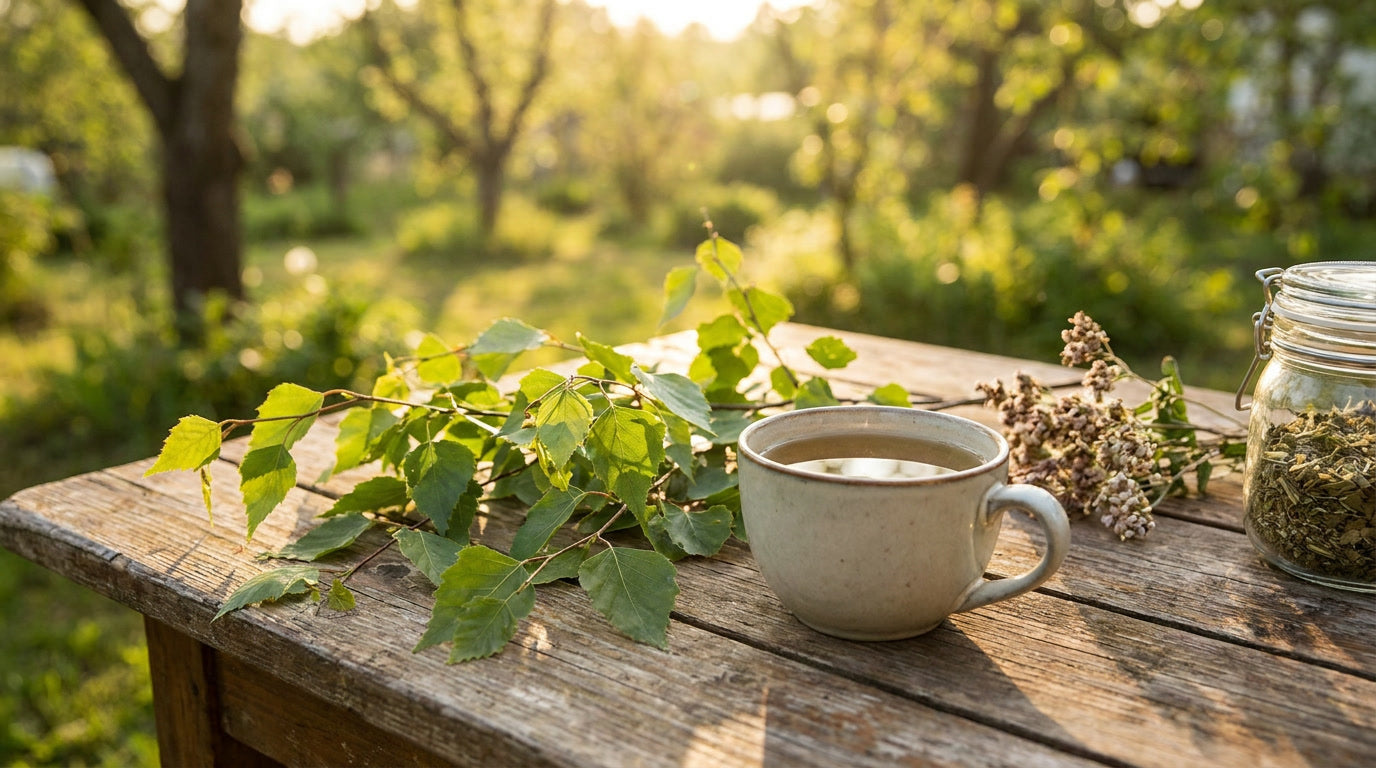 Wassereinlagerungen durch Salz: Wie man den Salzhaushalt mit Kräutern reguliert – KI-generiertes Bild (Nano Banana Pro)