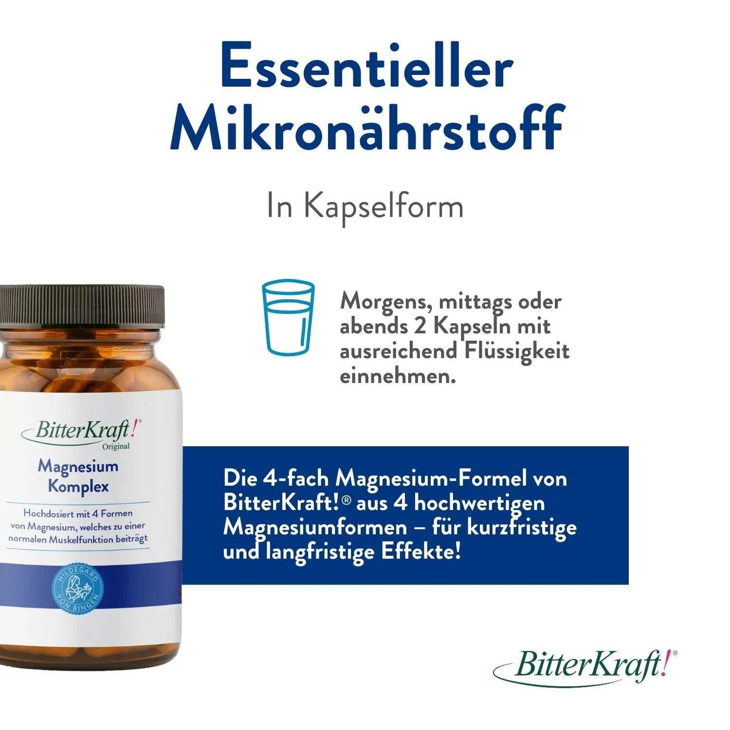 BitterKraft Magnesium-Komplex – 3er-Sparpaket