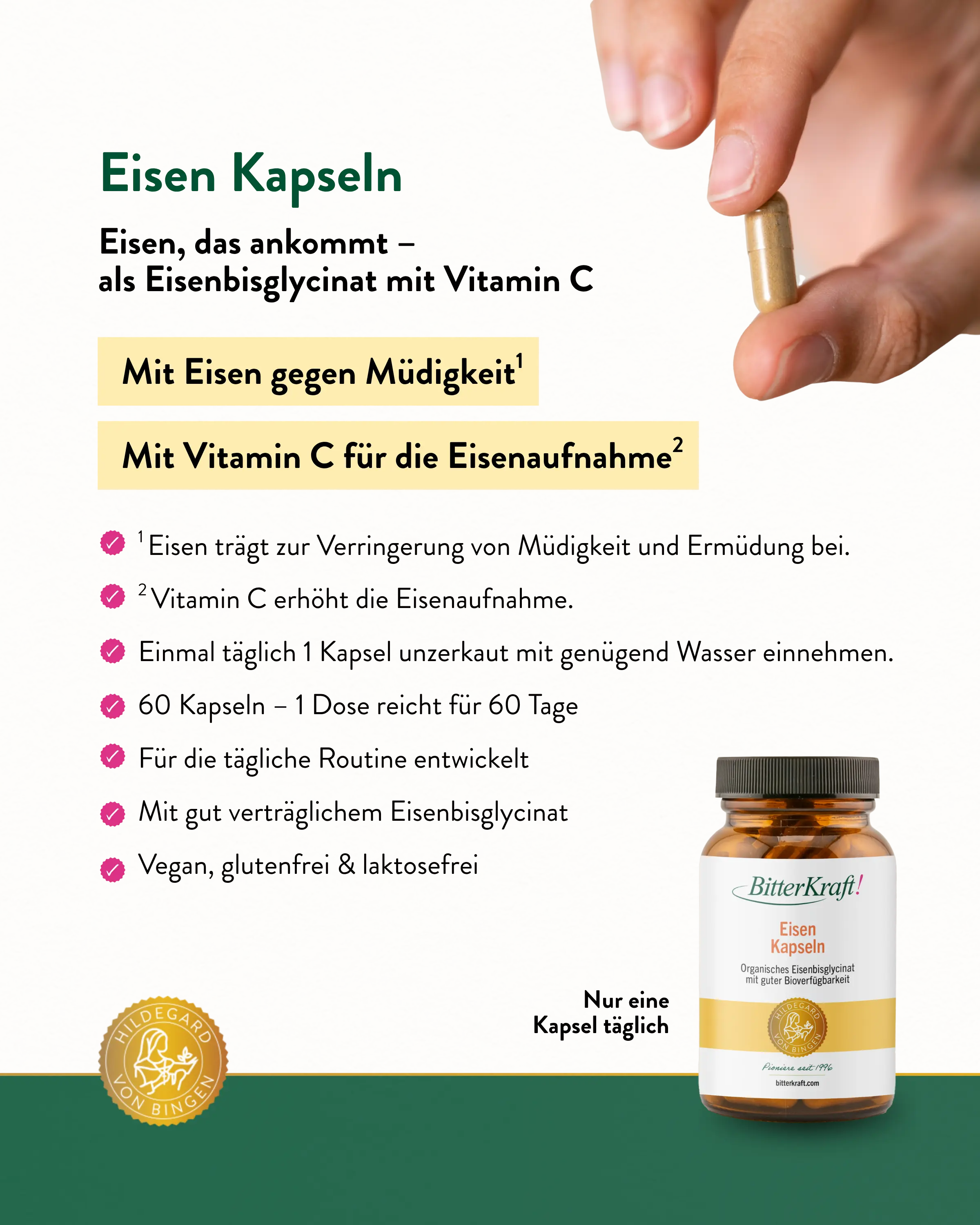 Bitterkraft Eisen Kapseln