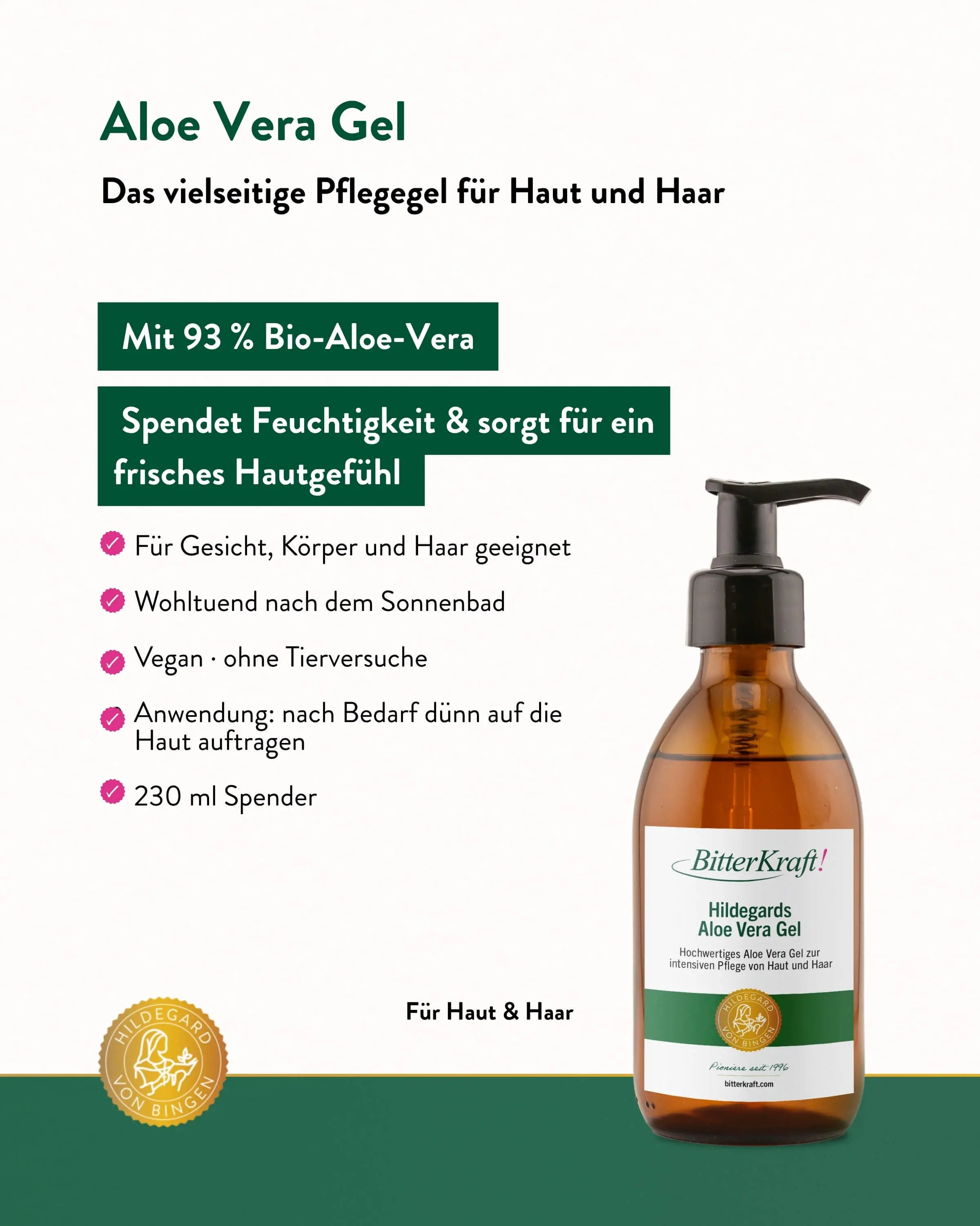 BitterKraft! Aloe Vera Gel 230 ml