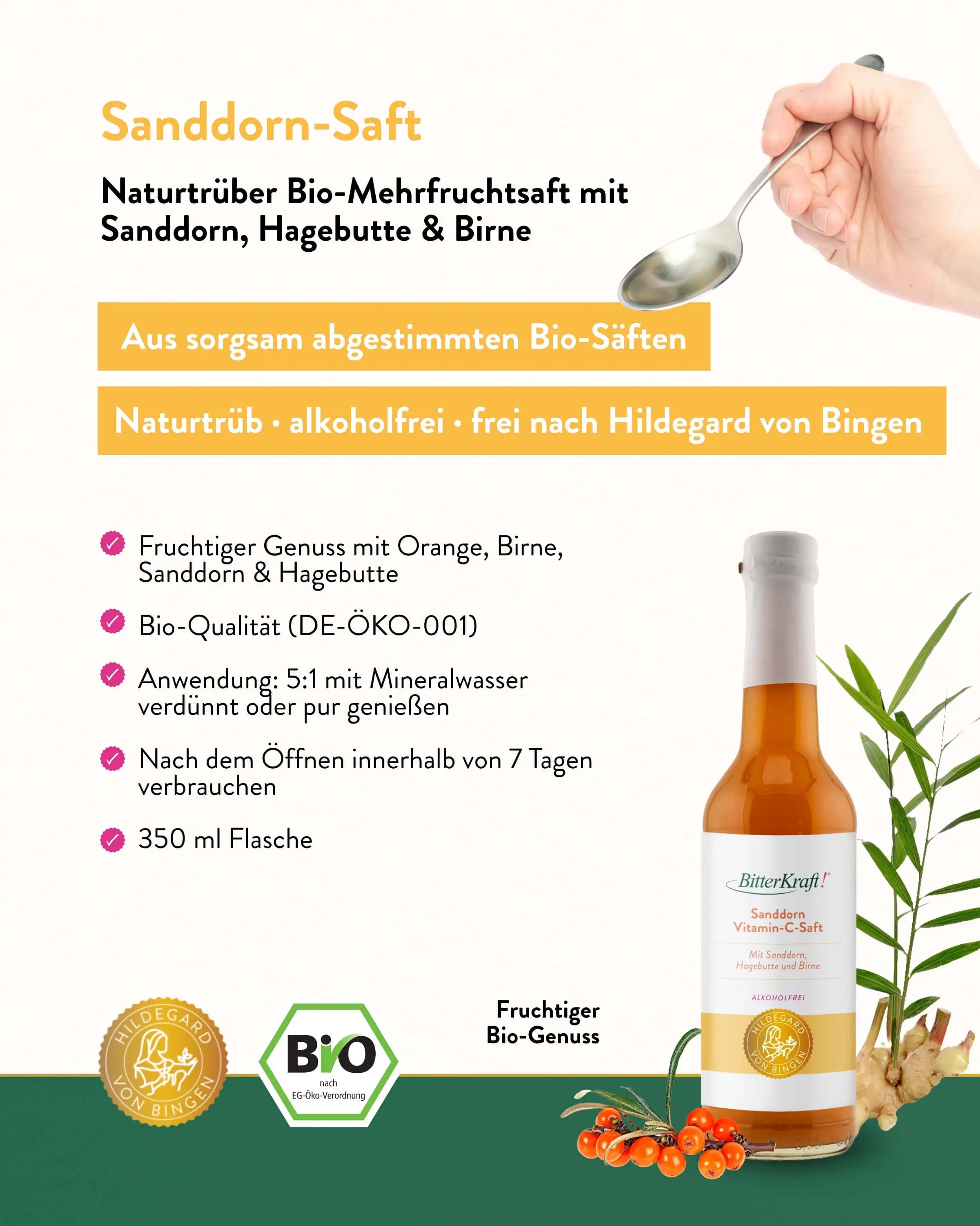Sea Buckthorn Juice (Organic) 350 ml
