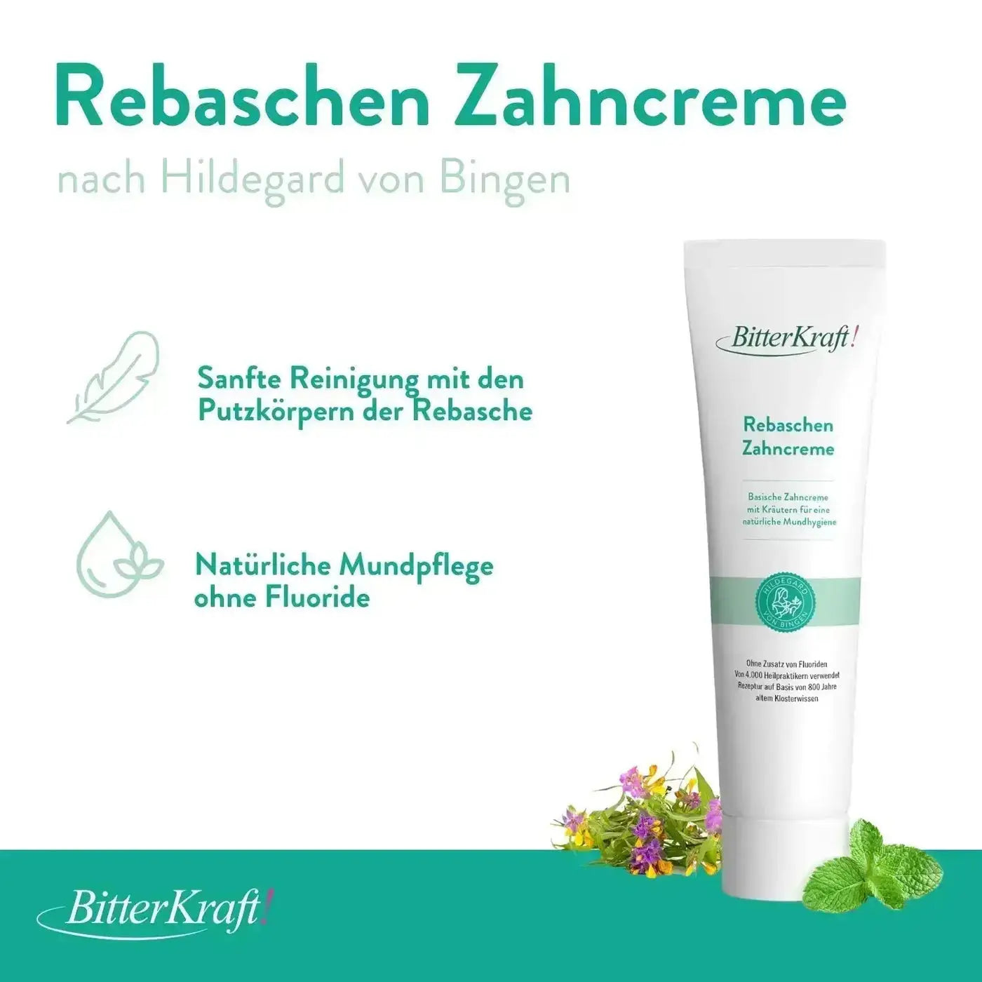 Mundhygiene mit Mundziehöl, Zahncreme und Bambus-Zahnbürste