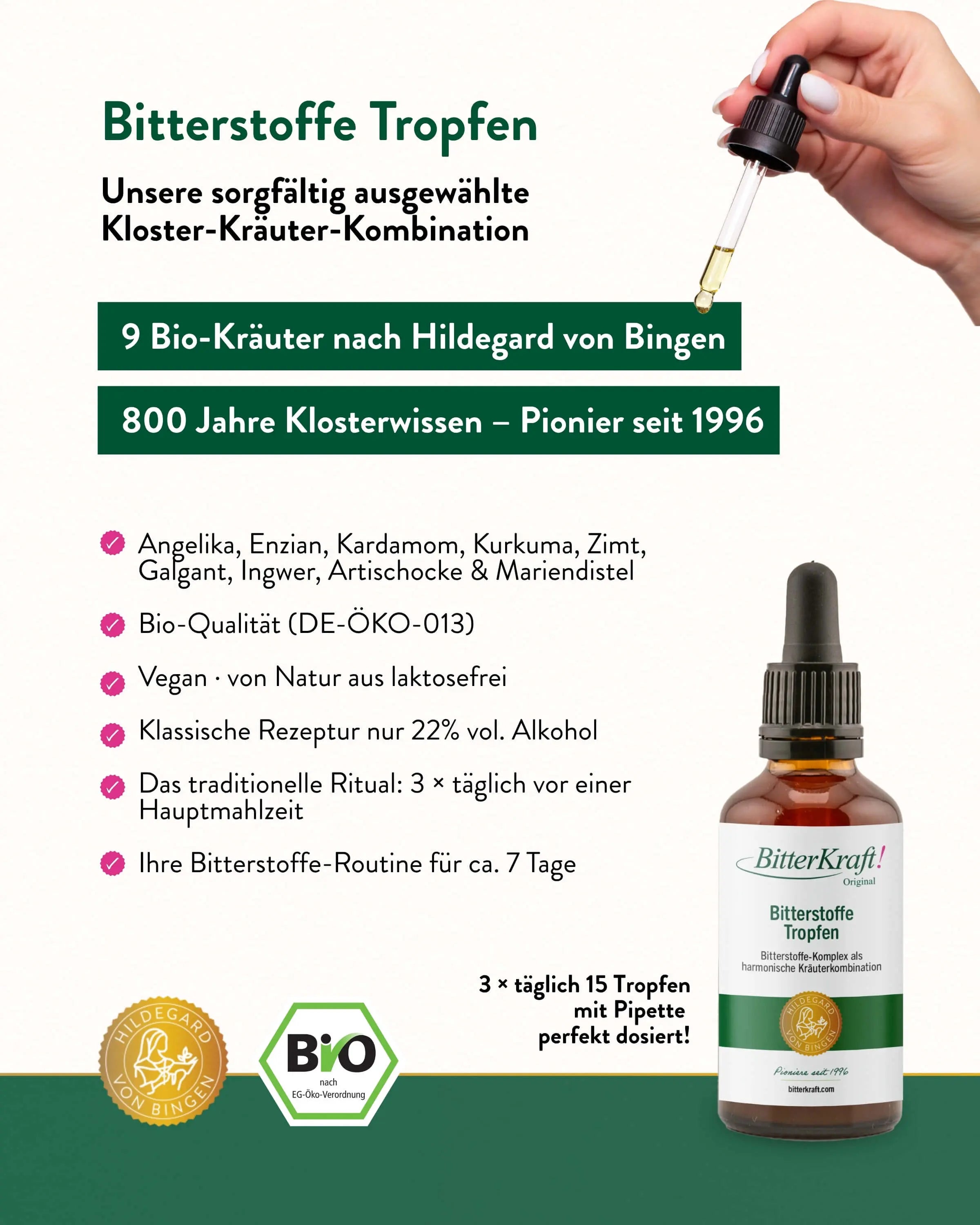 BitterKraft! Original Drops (Organic) 50 ml with pipette