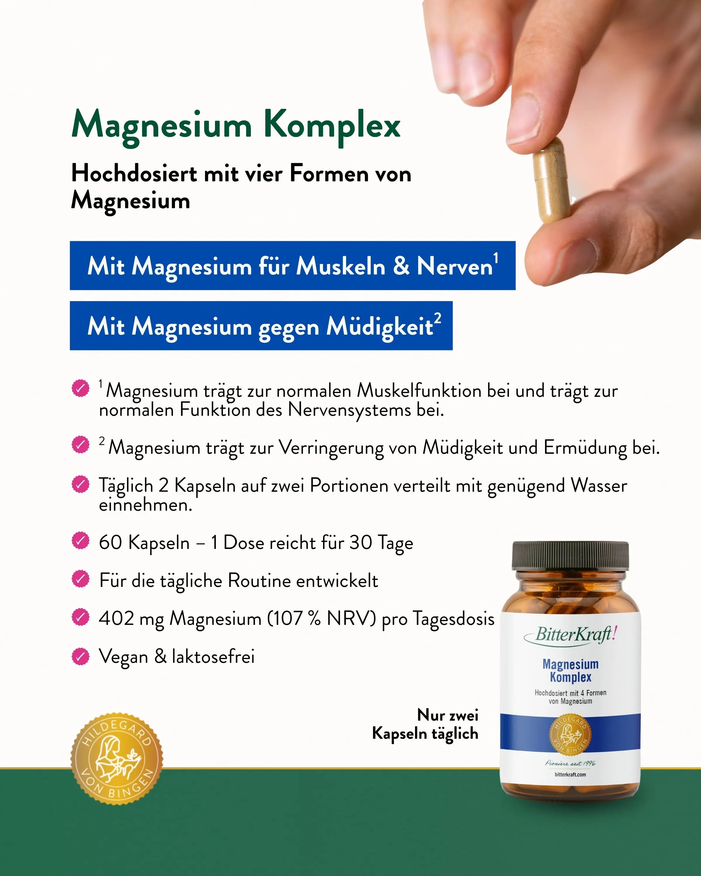 Bitterkraft Magnesium Complex (60 capsules)